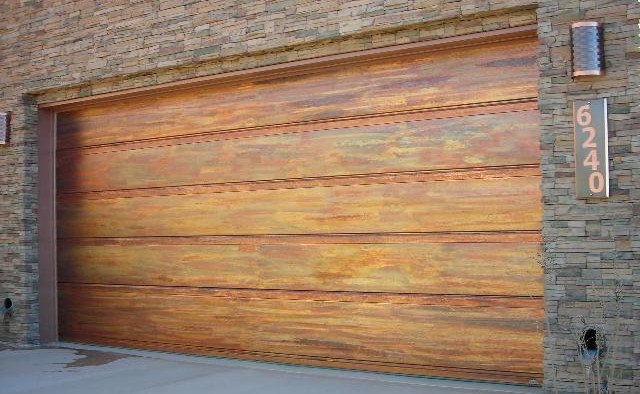 Copper Colored Garage Door